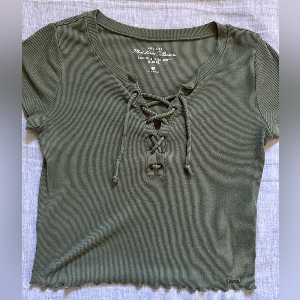 Hollister Olive Green Top